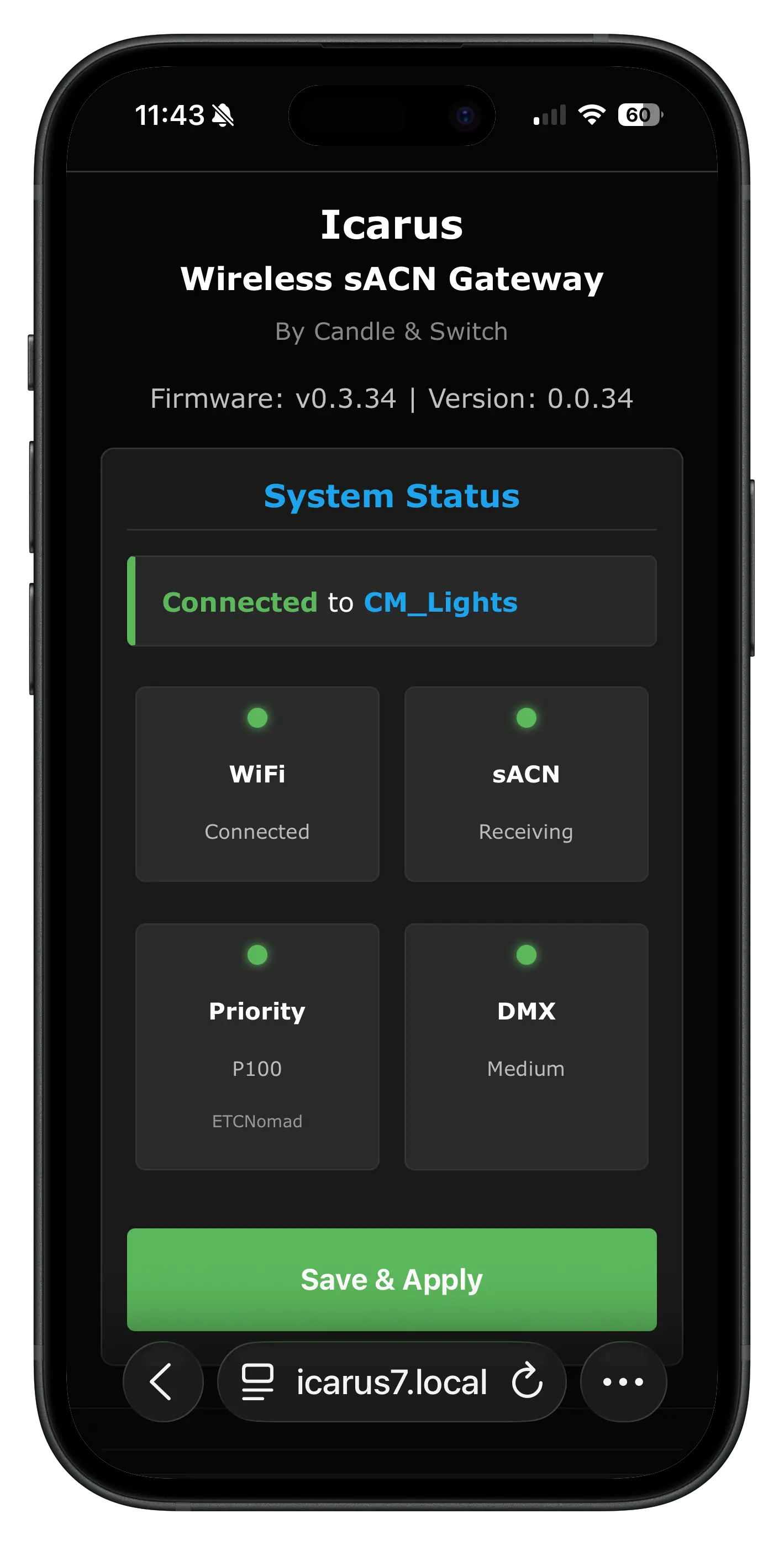 Device specific config
